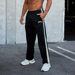 2025Fashion Men's Clothing Gym Sports Fitness Casual Pants Outdoor Jogging Men's Sweatpants Cotton Mid Waist Drawstring Pants