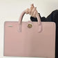 Pink Laptop Bag with Detachable Handle
