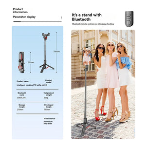 Auto Ai Face Tracking Selfie Stick Tripod 360 Auto Rotation Follow Gimbal Stabilizer Selfie Stick Phone Stand