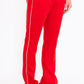 Mens Side Pipe Stacked Flare Pants