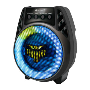4" Bluetooth TWS Party Speaker w LED Lights & Multi-Connectivity (IQ-1