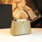 Women'S Genuine Leather Rhinest Handbag -