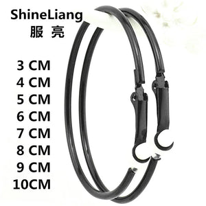 Clip on the ear without pierced Hoop earrings for women Big circle Black Round Personality punk 2021 Fashion Jewelry Accessories