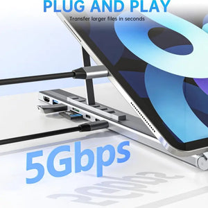 USB C, Laptop Docking Station Stand