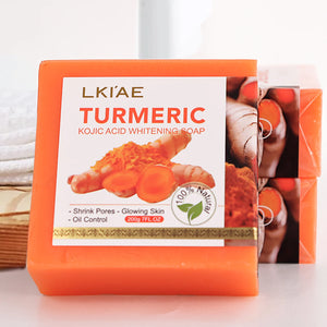 Kojic Acid Dark Spot Remover Soap Bars with Vitamin C Retinol Collagen With Hyaluronic Acid Vitamin E Shea Butter Turmeric Soap