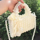 Handmade Faux Beaded Women's Satchel Bag