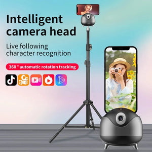 Q8 Auto Face Tracking Gesture Gimbal Stabilizer Phone Tablet Tracking Holder 360 Rotation Selfie For Vlog Live video streaming