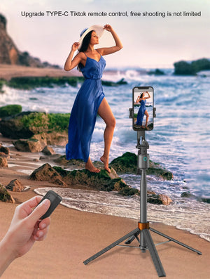 180cm/70.9in Portable GoPro Action Camera Phone Holder Stand Auto Facial Tracking Gimbals Stabilizers Mobile Selfie Stick Tripod