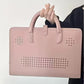 Pink Laptop Bag with Detachable Handle