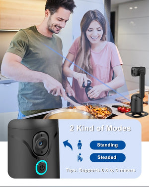 360°Rotation Gimbal Stabilizer Auto Face Tracking Selfie Stick Tripod with Gesture Control Smart Shooting Holder for Vlog Video