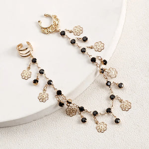 Ear Accessories Body Jewelry Earring with Nose Ring Punk Fashion Nose Clip Rings Trendy Fringe Metal Nose Clip Gift