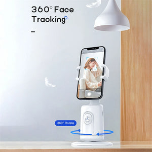 Auto Face Tracking Phone Selfie Stick Smart 360Rotation Holder Ai Follow-Up Video Vlog Live Gimbal Stabilizer Tripod for Mobile
