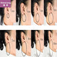 Clip on the ear without pierced Hoop earrings for women Big circle Black Round Personality punk 2021 Fashion Jewelry Accessories