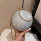 Mini Glitter Round Evening Bag