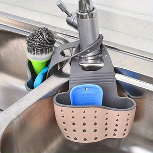 Adjustable Silicone Sink Organizer Basket
