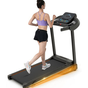 Compact Easy Folding Treadmill Motorized Running Jogging Machine With