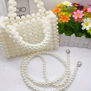 Handmade Faux Beaded Women's Satchel Bag