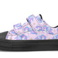Kids Shoes Low Tops Flying Unicorn