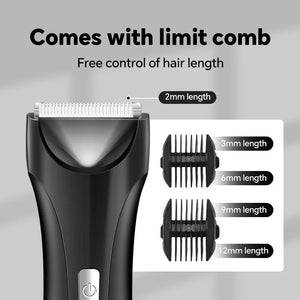 Electric Groin Trimmer for Men Waterproof Ball Trimmer for Pubic/Body