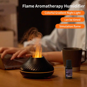 Diffuseur d'arômes à flamme volcanique