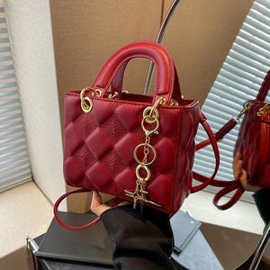 Elegant Quilted PU Shoulder Bag