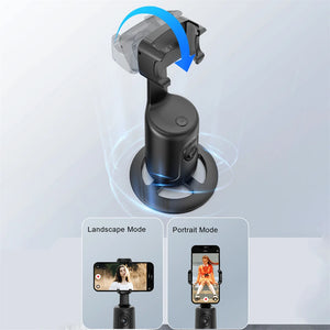 Auto Face Tracking Phone Selfie Stick Smart 360Rotation Holder Ai Follow-Up Video Vlog Live Gimbal Stabilizer Tripod for Mobile