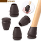 8PCS Chair Foot Cover Diagonal Leg Floor Protectors with Thick Wrap Felt Pads Silicone Furniture Table Feet No Scratches