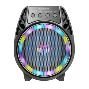 4" Bluetooth TWS Party Speaker w LED Lights & Multi-Connectivity (IQ-1
