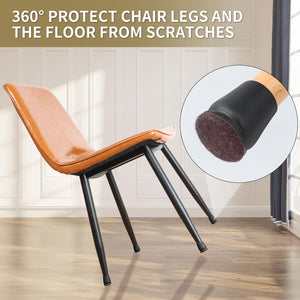 8PCS Chair Foot Cover Diagonal Leg Floor Protectors with Thick Wrap Felt Pads Silicone Furniture Table Feet No Scratches