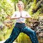 Teal PEACOCK Pants Women Boho Pants Hippie Pants Yoga