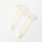 Baby Girl Solid Color Mesh Patched Design Princess Socks